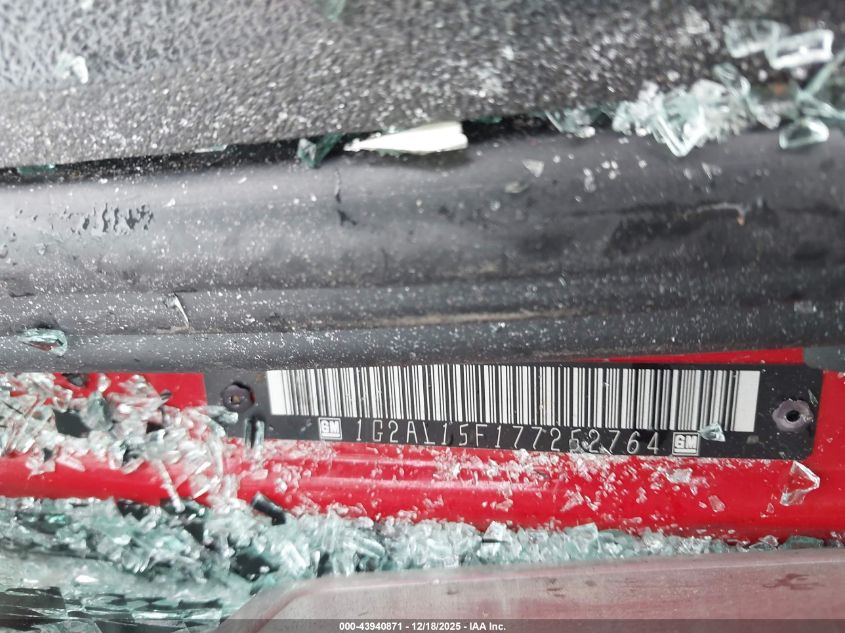 2007 Pontiac G5 VIN: 1G2AL15F177252764 Lot: 43940871