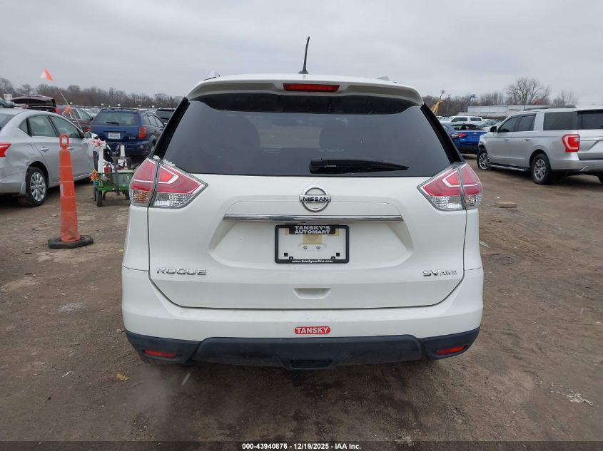 2016 Nissan Rogue Sv VIN: JN8AT2MV7GW154018 Lot: 43940876