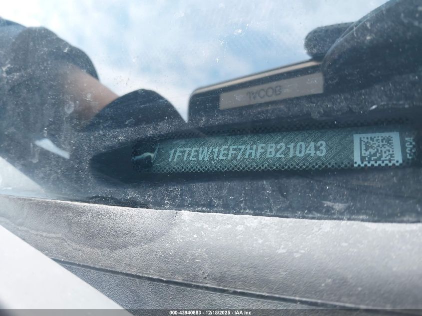 2017 Ford F-150 Xlt VIN: 1FTEW1EF7HFB21043 Lot: 43940883