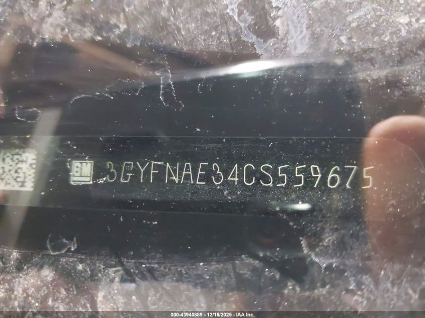 2012 Cadillac Srx Luxury Collection VIN: 3GYFNAE34CS559675 Lot: 43940889