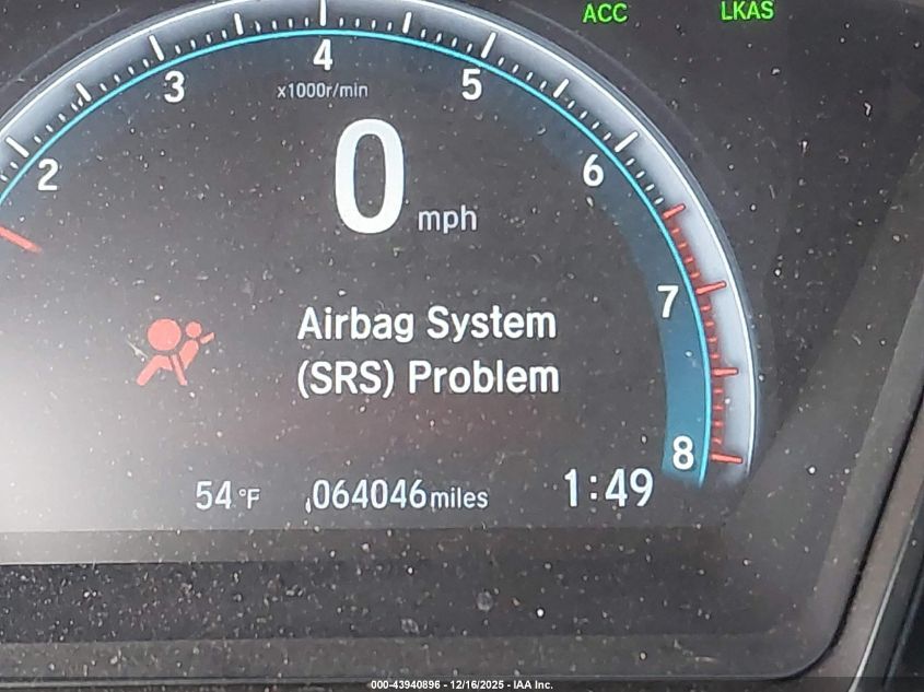 2020 Honda Civic Ex VIN: SHHFK7H66LU218843 Lot: 43940896