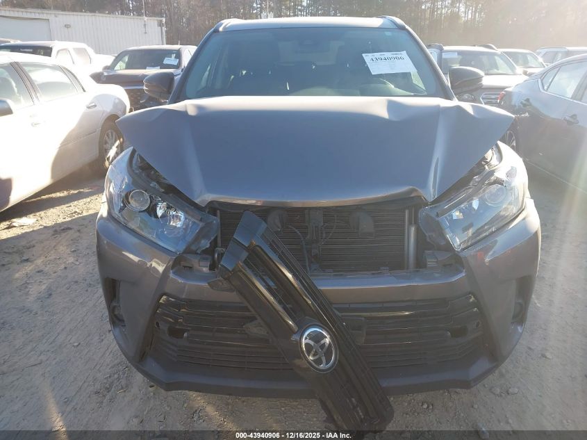 2019 Toyota Highlander Se VIN: 5TDJZRFH4KS984782 Lot: 43940906