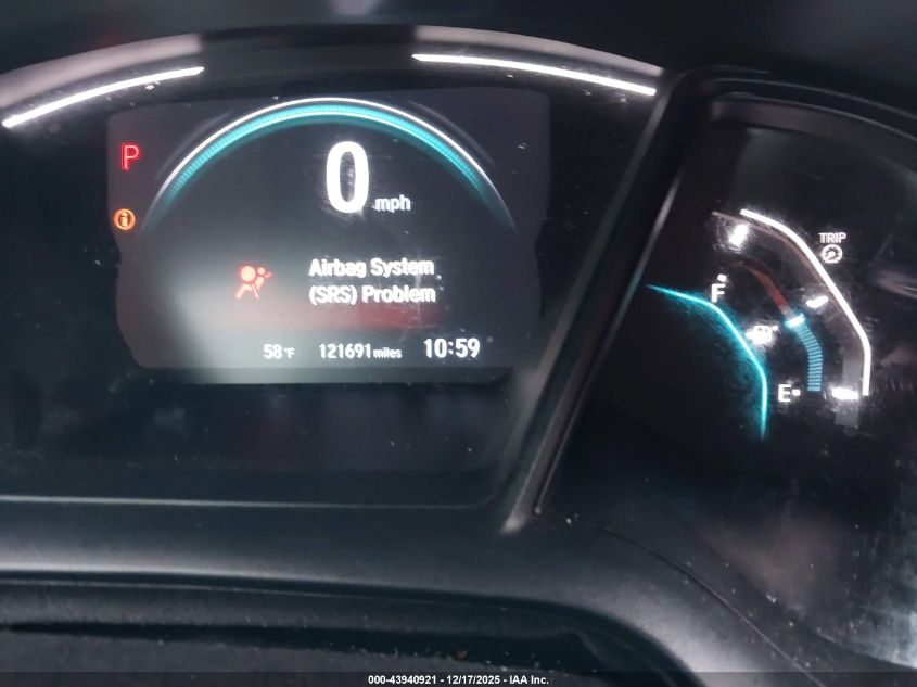 2021 Honda Civic Lx VIN: 2HGFC2F6XMH507404 Lot: 43940921