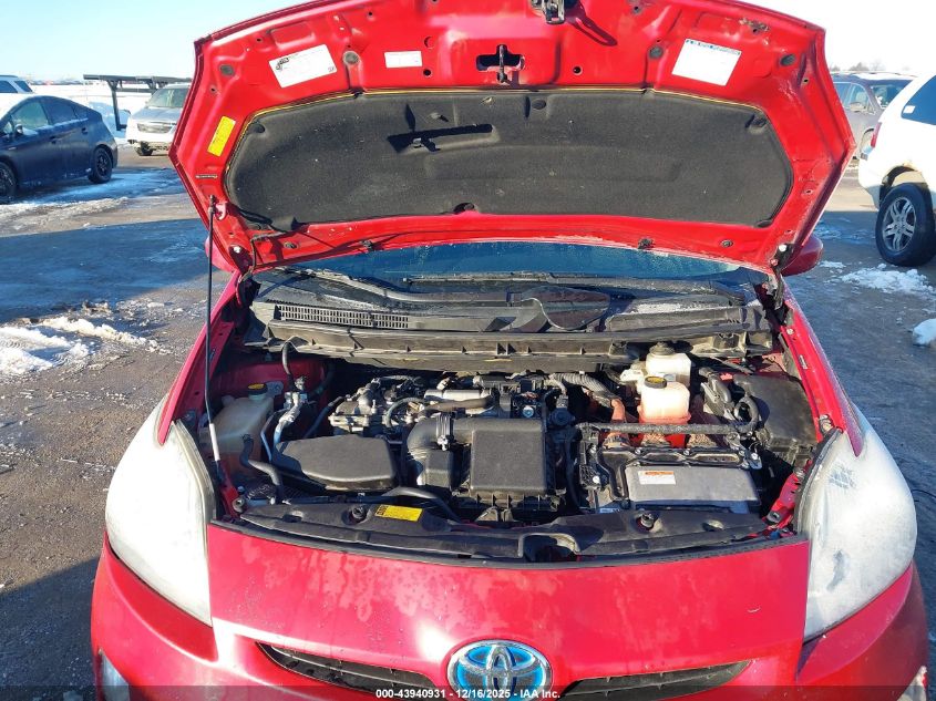 2011 Toyota Prius Two VIN: JTDKN3DU9B5334798 Lot: 43940931