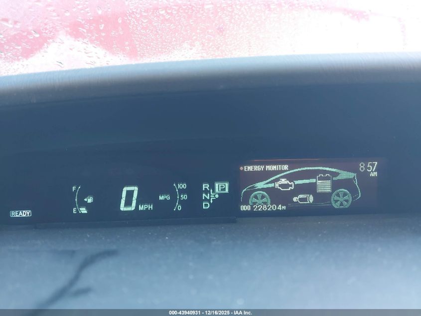 2011 Toyota Prius Two VIN: JTDKN3DU9B5334798 Lot: 43940931