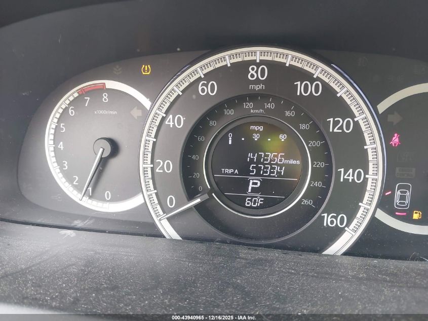 2013 Honda Accord Ex-L VIN: 1HGCR2F83DA095201 Lot: 43940965