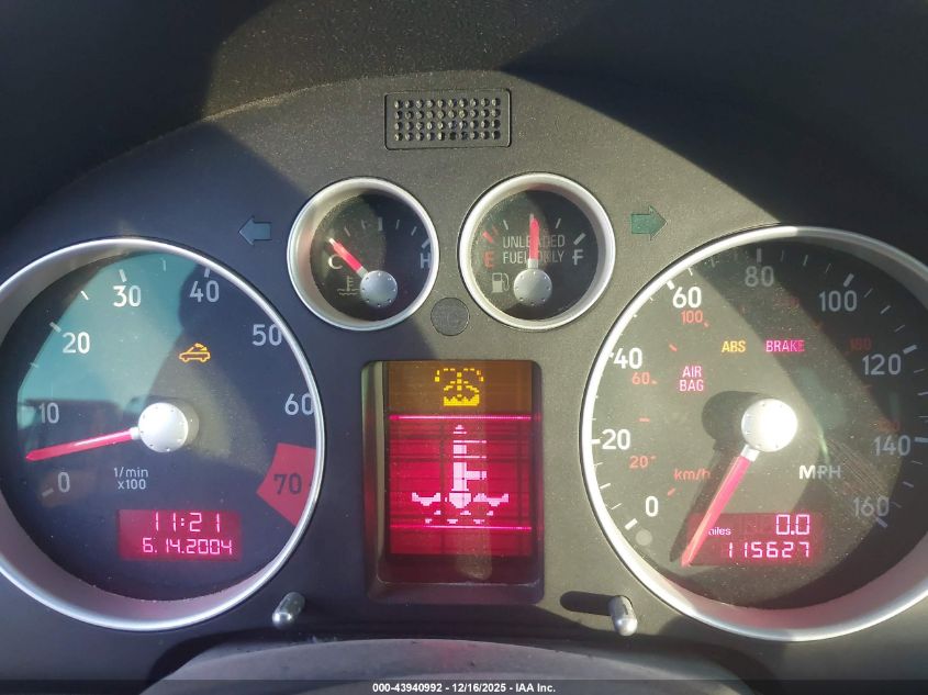 2003 Audi Tt 1.8L VIN: TRUUT28N331009767 Lot: 43940992