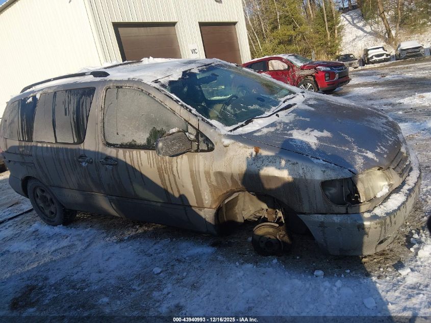 2002 Toyota Sienna Le VIN: 4T3ZF13C72U450955 Lot: 43940993
