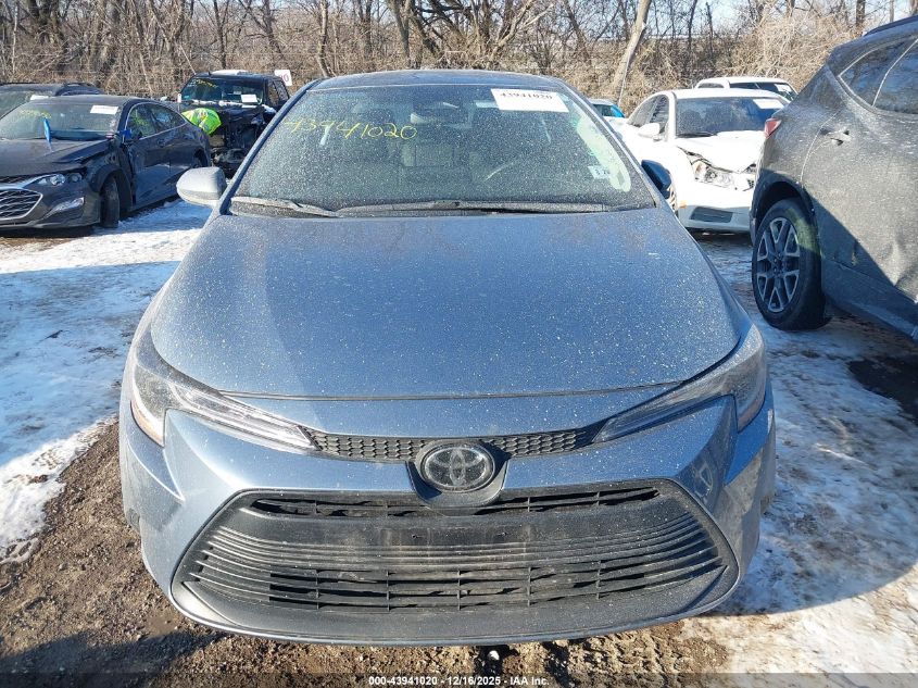 2025 Toyota Corolla Le VIN: 5YFB4MDE2SP285495 Lot: 43941020