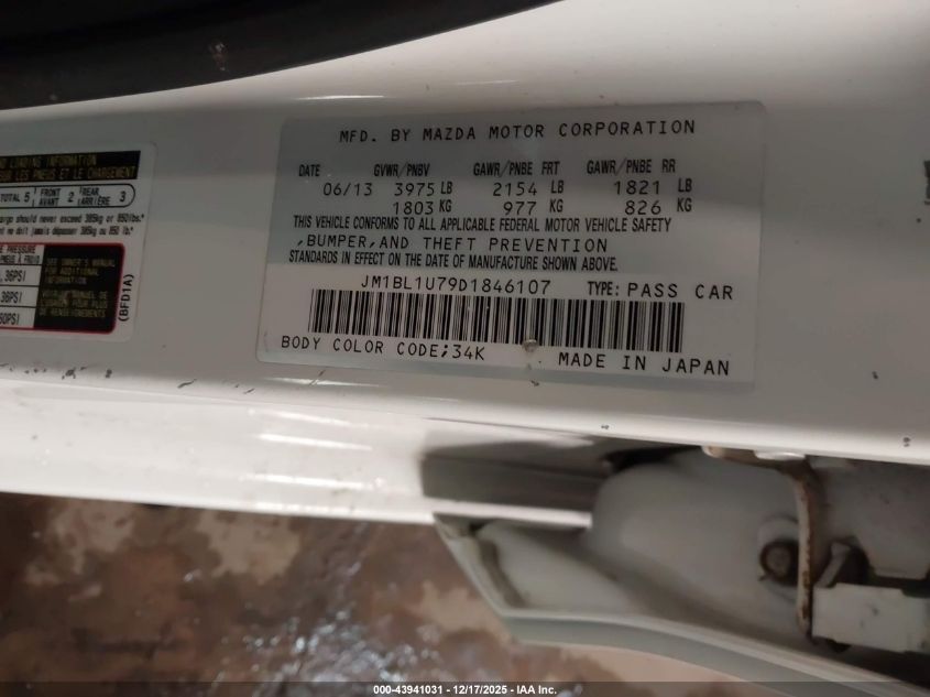 2013 Mazda Mazda3 I Sport VIN: JM1BL1U79D1846107 Lot: 43941031
