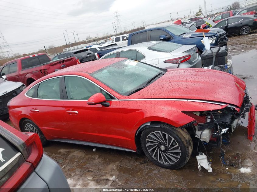 2022 Hyundai Sonata Hybrid Sel VIN: KMHL34JJ8NA038639 Lot: 43941046