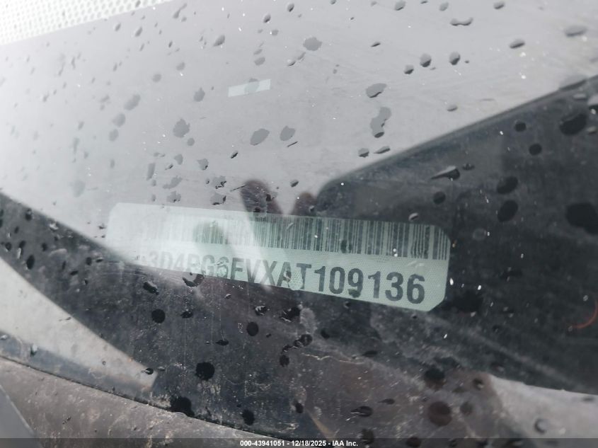 2010 Dodge Journey R/T VIN: 3D4PG6FVXAT109136 Lot: 43941051