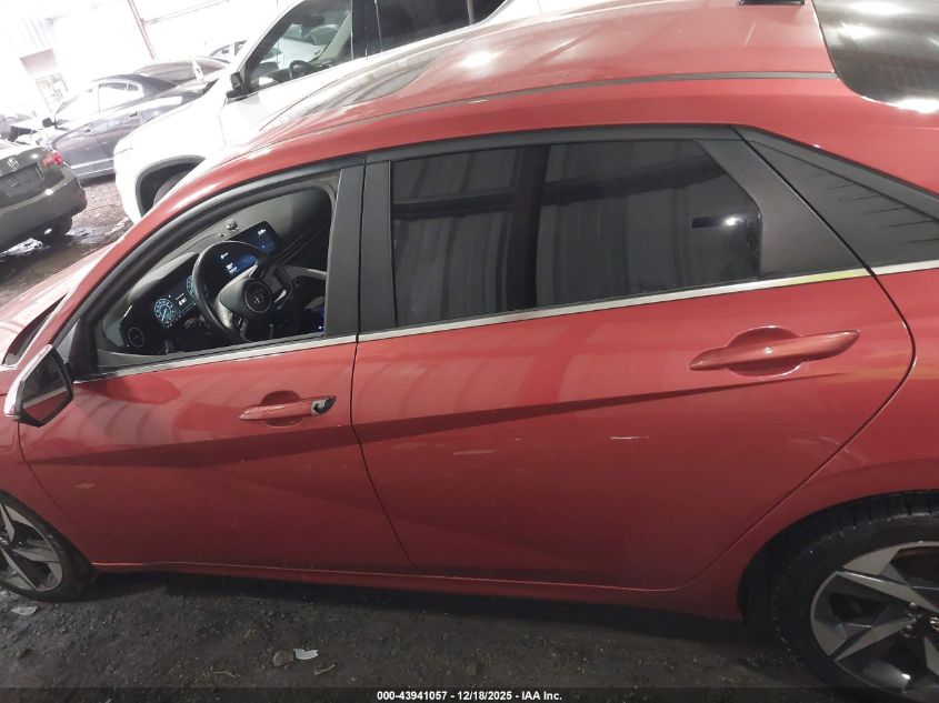 2021 Hyundai Elantra Limited VIN: KMHLP4AG6MU157831 Lot: 43941057