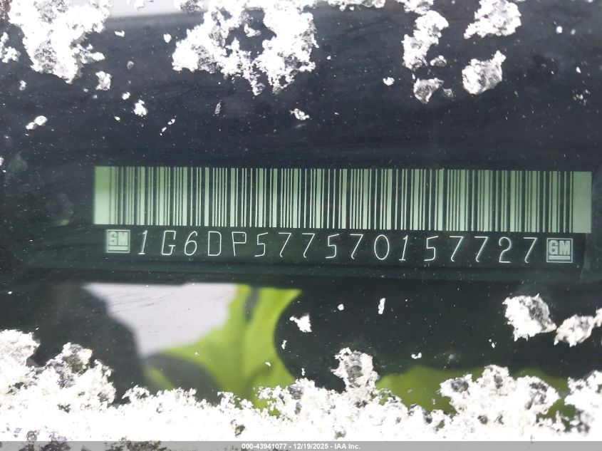 2007 Cadillac Cts Standard VIN: 1G6DP577570157727 Lot: 43941077
