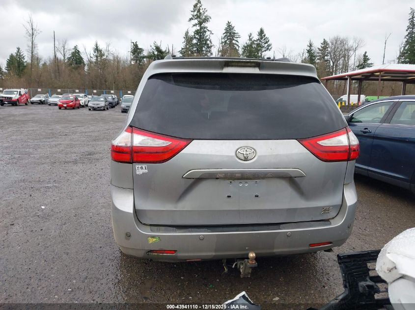 2017 Toyota Sienna Xle Premium 7 Passenger VIN: 5TDDZ3DC9HS162294 Lot: 43941110
