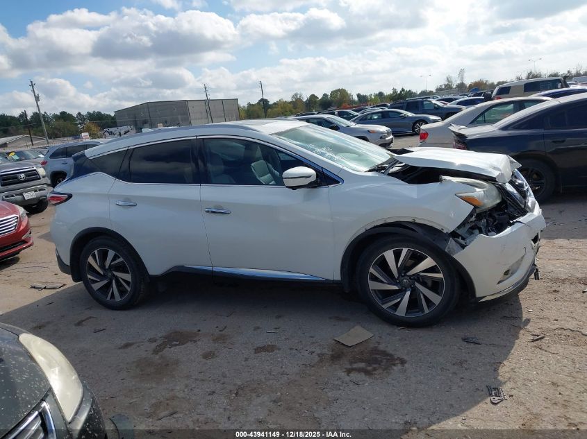 2018 Nissan Murano Platinum VIN: 5N1AZ2MG1JN198861 Lot: 43941149