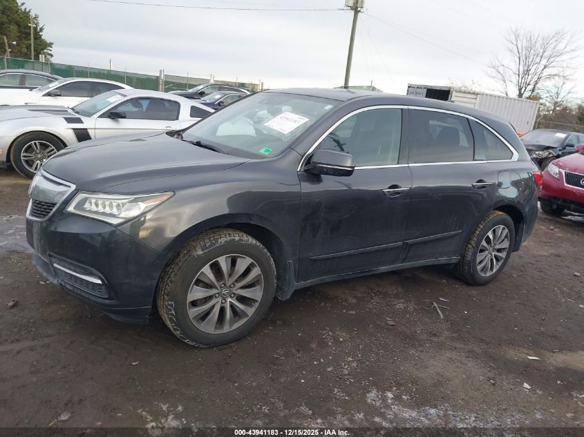 2014 Acura Mdx Technology Package VIN: 5FRYD4H40EB022125 Lot: 43941183