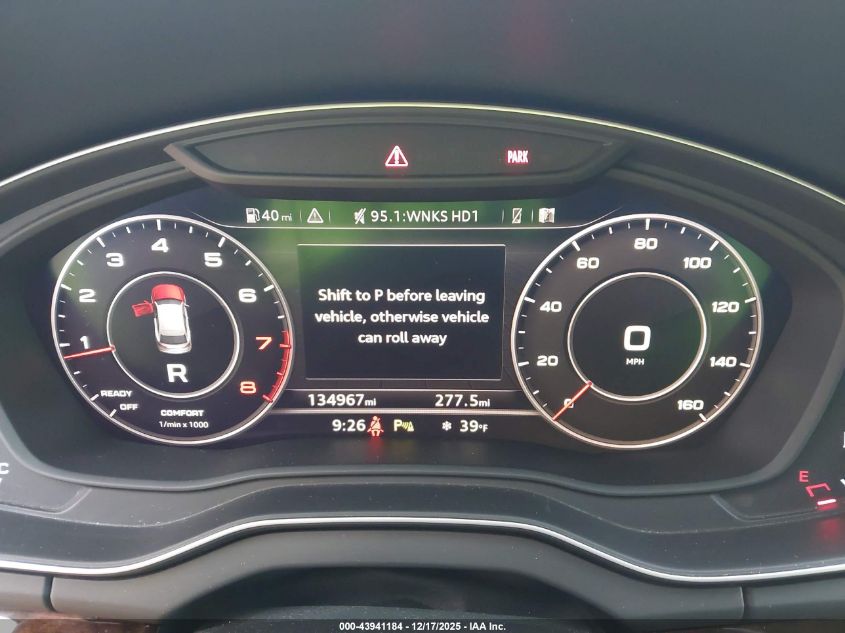 2018 Audi Q5 2.0T Premium/2.0T Tech Premium VIN: WA1BNAFY1J2109287 Lot: 43941184