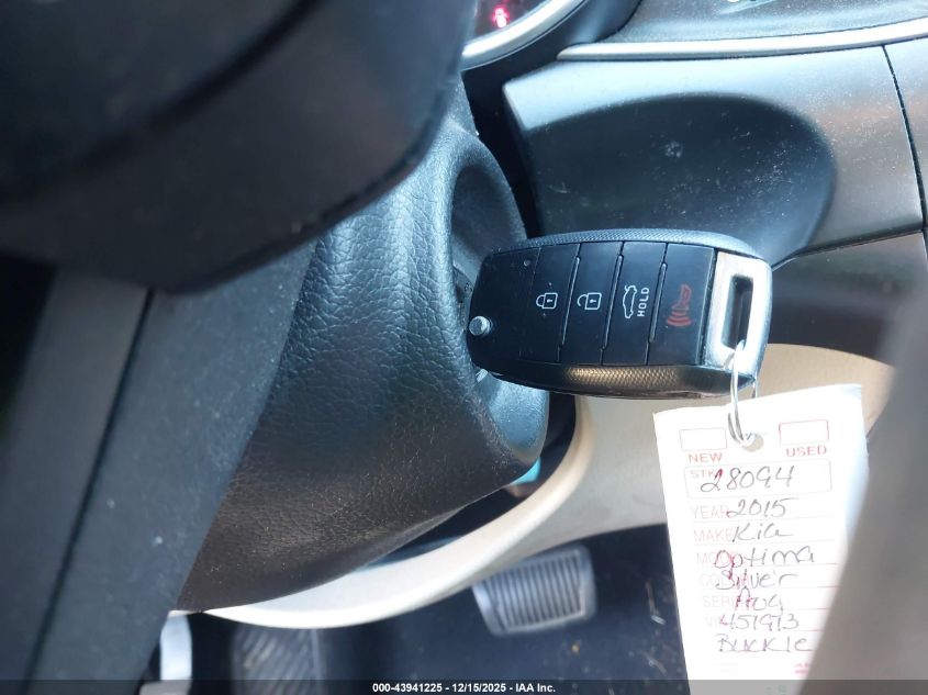 2015 Kia Optima Lx VIN: 5XXGM4A70FG451913 Lot: 43941225