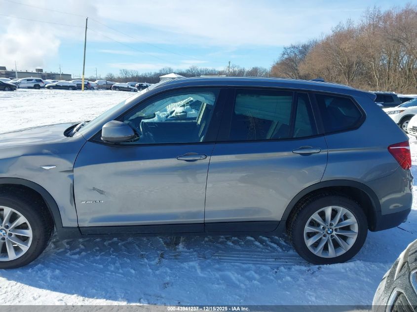 2017 BMW X3 xDrive28I VIN: 5UXWX9C31H0W75334 Lot: 43941237