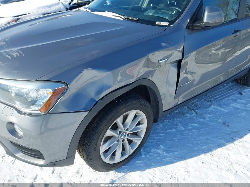 2017 BMW X3 xDrive28I VIN: 5UXWX9C31H0W75334 Lot: 43941237