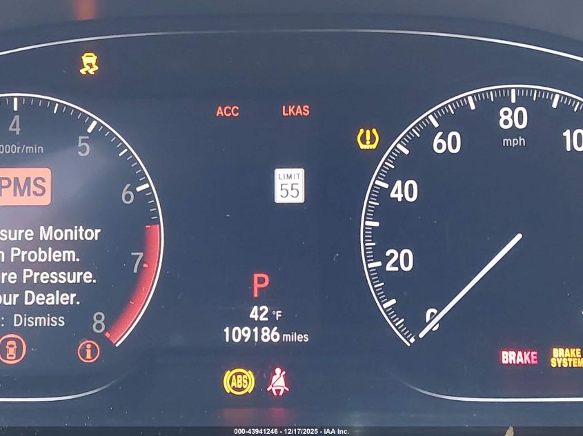 2020 Honda Accord Lx VIN: 1HGCV1F11LA126730 Lot: 43941246