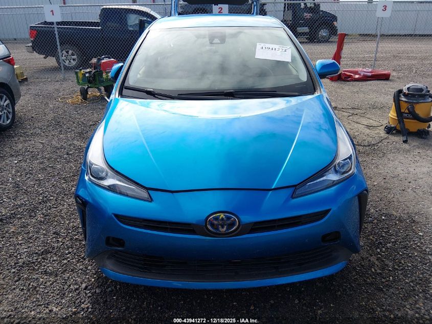 2022 Toyota Prius L VIN: JTDKAMFU8N3157773 Lot: 43941272