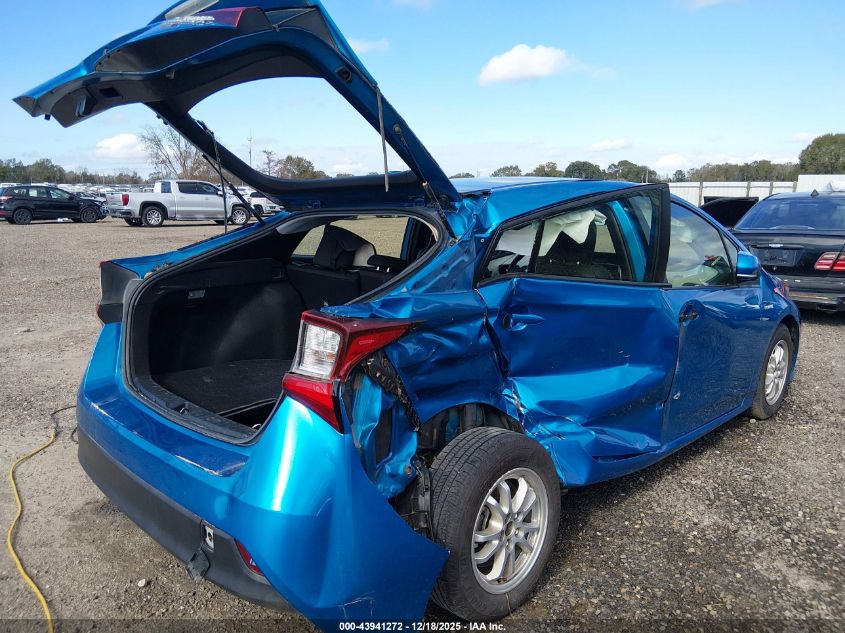 2022 Toyota Prius L VIN: JTDKAMFU8N3157773 Lot: 43941272