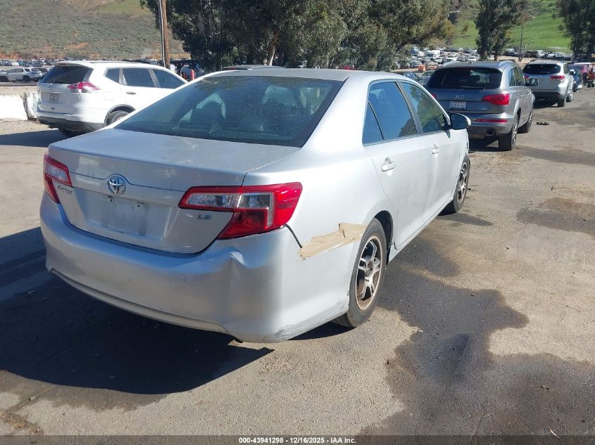 2012 Toyota Camry Le VIN: 4T4BF1FK4CR262382 Lot: 43941298