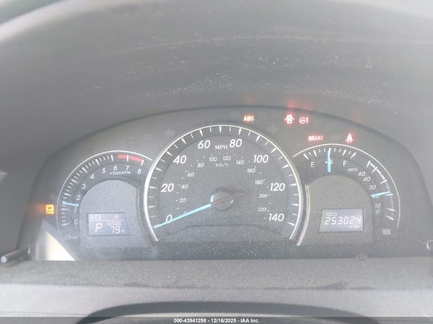 2012 Toyota Camry Le VIN: 4T4BF1FK4CR262382 Lot: 43941298