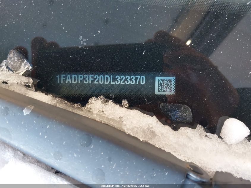 2013 Ford Focus Se VIN: 1FADP3F20DL323370 Lot: 43941308