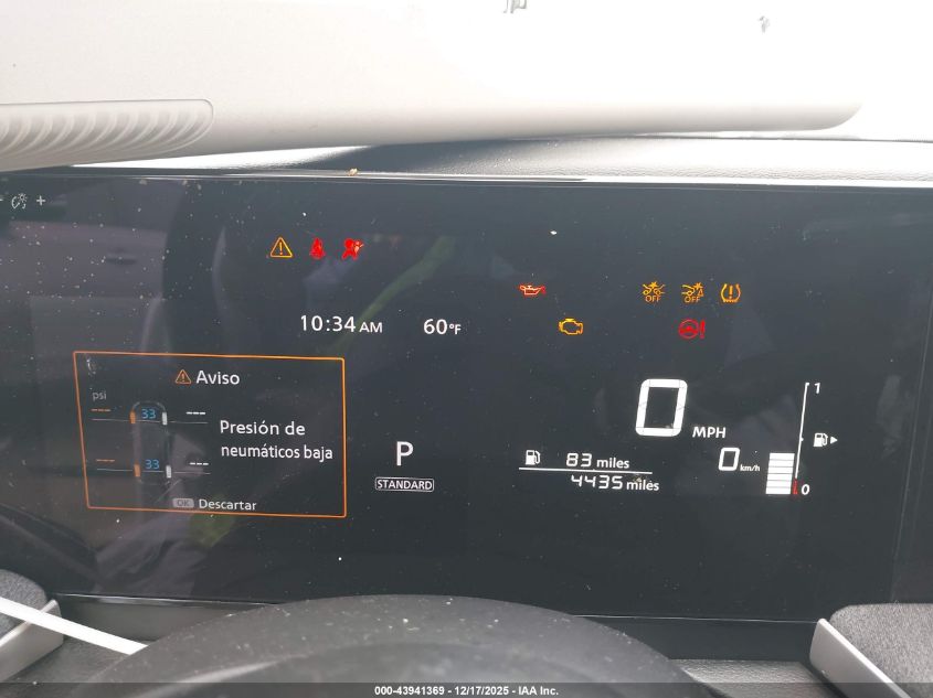 2025 Nissan Kicks Sv Fwd VIN: 3N8AP6CAXSL394205 Lot: 43941369