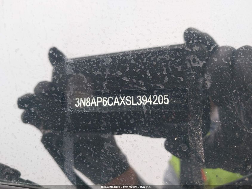 2025 Nissan Kicks Sv Fwd VIN: 3N8AP6CAXSL394205 Lot: 43941369