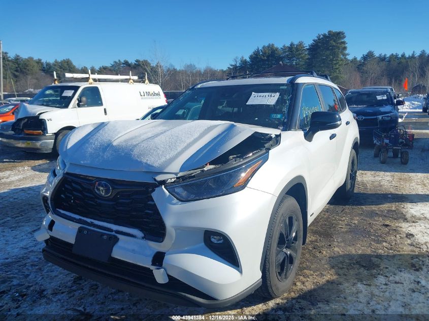 2024 Toyota Highlander Hybrid Xle Nightshade VIN: 5TDKBRCH9RS642736 Lot: 43941384