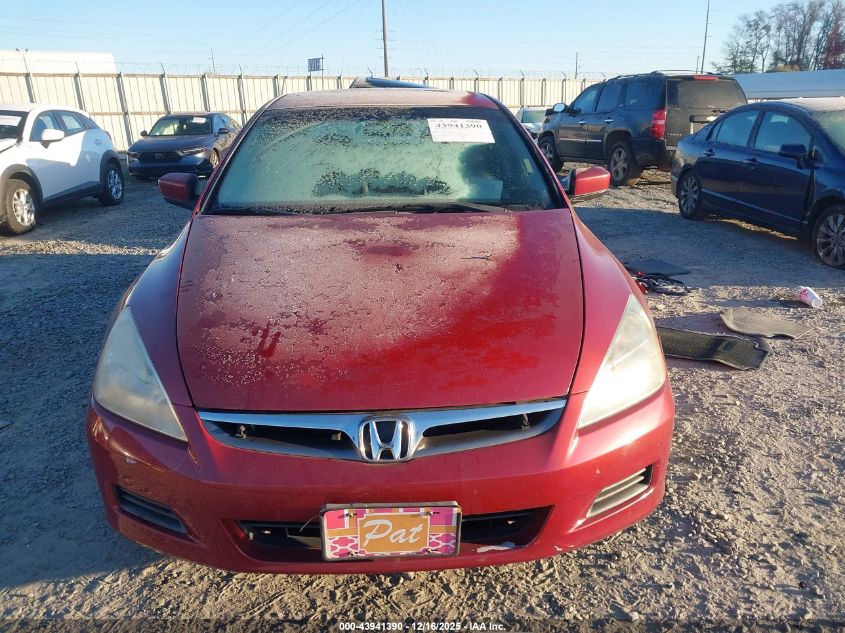 2007 Honda Accord 2.4 Ex VIN: 1HGCM568X7A188608 Lot: 43941390