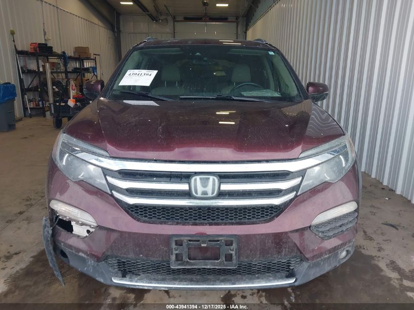 2016 Honda Pilot Elite VIN: 5FNYF6H09GB098465 Lot: 43941394