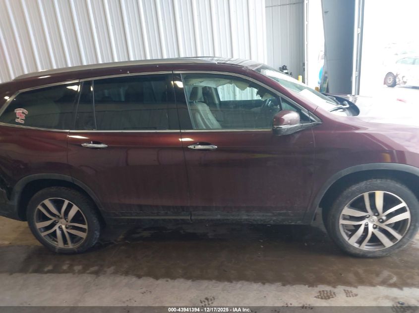 2016 Honda Pilot Elite VIN: 5FNYF6H09GB098465 Lot: 43941394