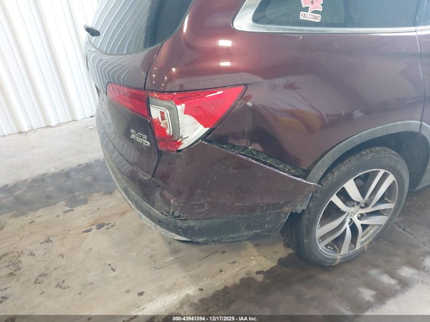 2016 Honda Pilot Elite VIN: 5FNYF6H09GB098465 Lot: 43941394