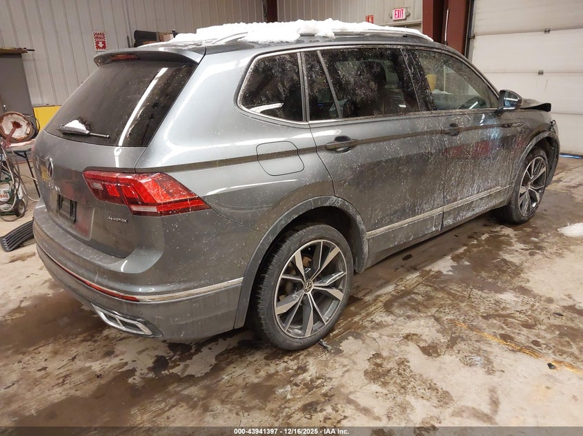 VIN 3VV4B7AX3NM145247 2022 VOLKSWAGEN TIGUAN 2.0T SEL R-LINE