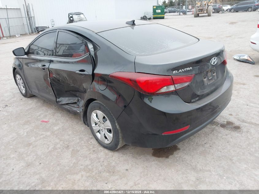 2016 Hyundai Elantra Se VIN: 5NPDH4AE7GH698938 Lot: 43941421