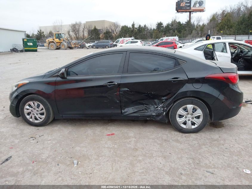 2016 Hyundai Elantra Se VIN: 5NPDH4AE7GH698938 Lot: 43941421