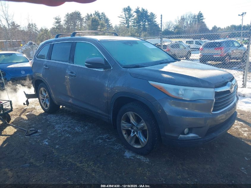 2014 Toyota Highlander Limited Platinum V6 VIN: 5TDDKRFH5ES033478 Lot: 43941430