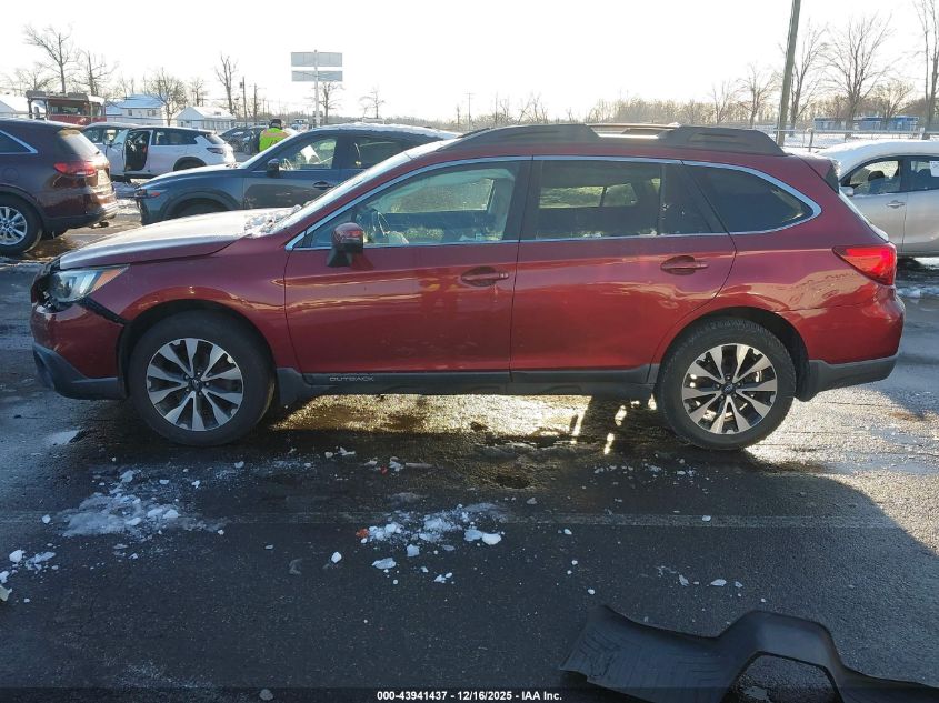 2016 Subaru Outback 2.5I Limited VIN: 4S4BSANC9G3313743 Lot: 43941437