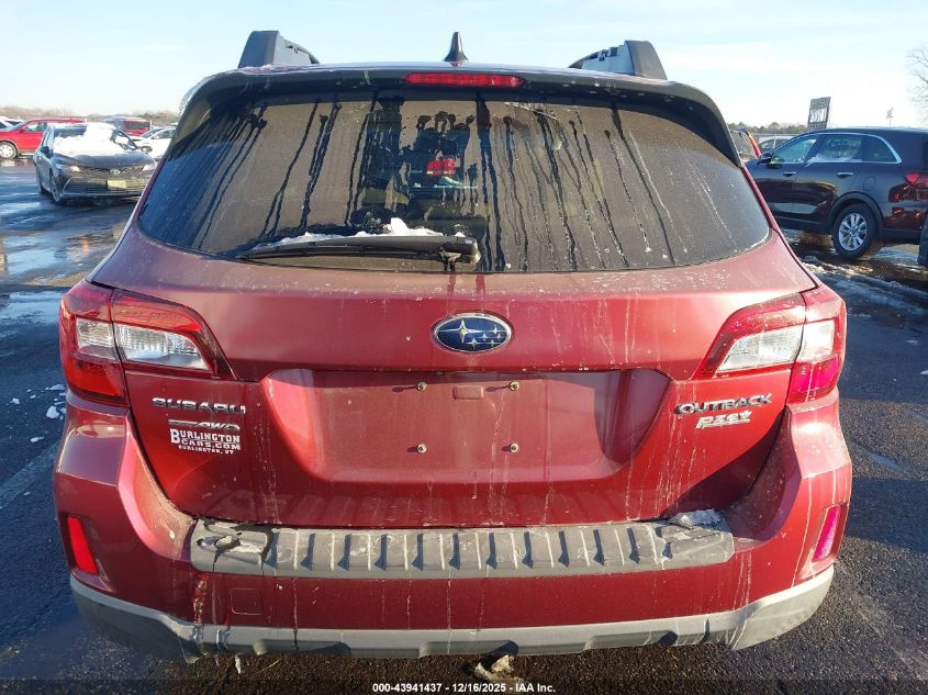 2016 Subaru Outback 2.5I Limited VIN: 4S4BSANC9G3313743 Lot: 43941437
