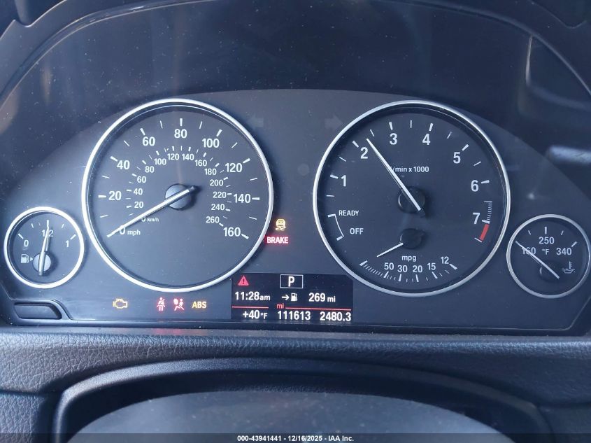 2014 BMW 320I VIN: WBA3B1G56ENT01202 Lot: 43941441