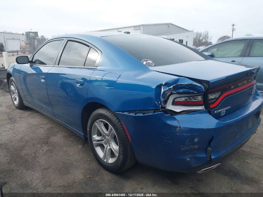 2022 Dodge Charger Sxt Rwd VIN: 2C3CDXBGXNH243505 Lot: 43941450