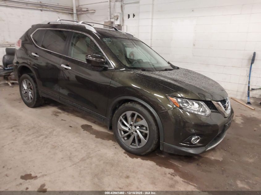 2016 Nissan Rogue Sl VIN: 5N1AT2MV3GC735556 Lot: 43941460