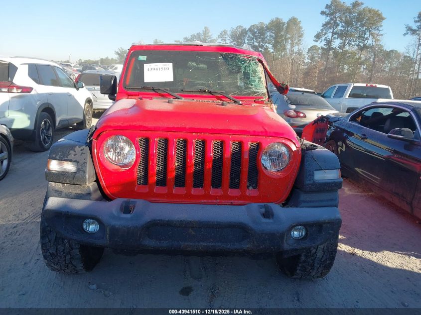 2018 Jeep Wrangler Unlimited Sport 4X4 VIN: 1C4HJXDG5JW166206 Lot: 43941510