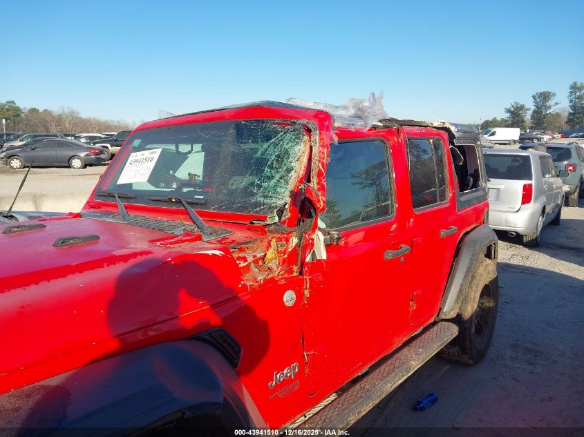 2018 Jeep Wrangler Unlimited Sport 4X4 VIN: 1C4HJXDG5JW166206 Lot: 43941510