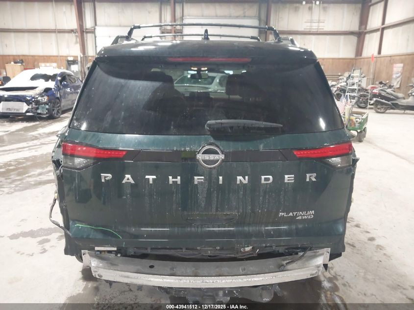 2022 Nissan Pathfinder Platinum 4Wd VIN: 5N1DR3DKXNC259696 Lot: 43941512